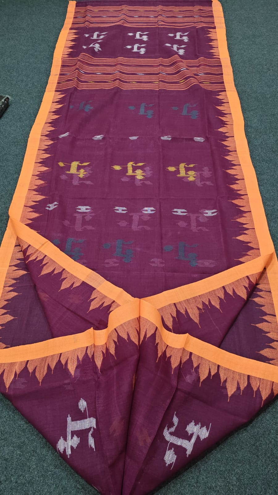 Authentic handloom 
monipuri cotton saree
With bp
