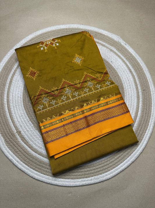 Kasamrita | Kasuti Work on Cotton Saree