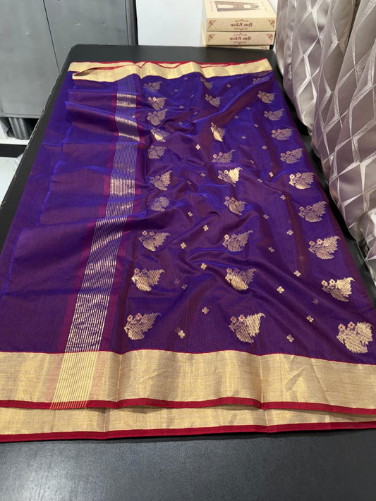 Chandrasekhar | Cotton Silk Chanderi Saree