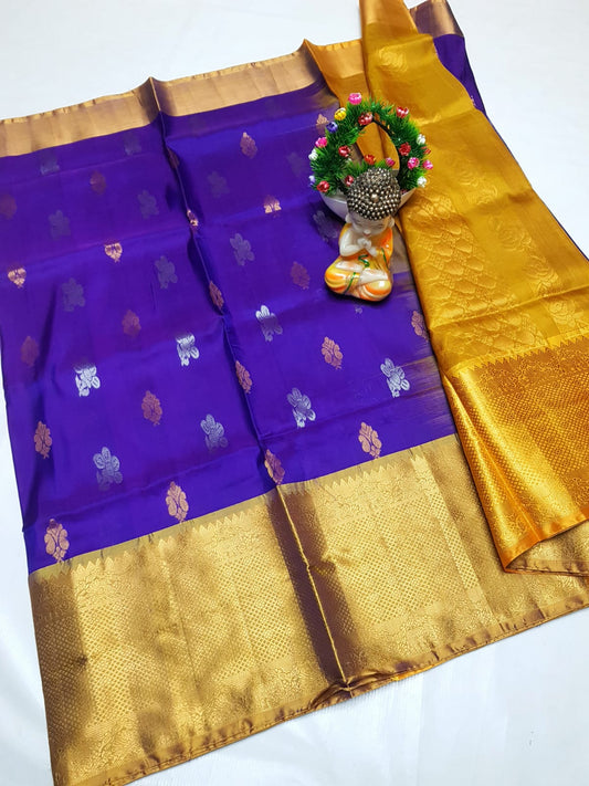 🌹uppada pattu🌹
💐🌹 Kanchi border Kalanjali buta sarees 
 🌹Good quality 💐👌👌👌
 Fabric: uppada pattu/pattu 💐💐