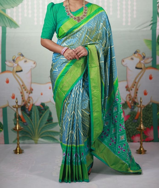 Shikha-ikkat-silk-saree | Ikkat-silk-saree