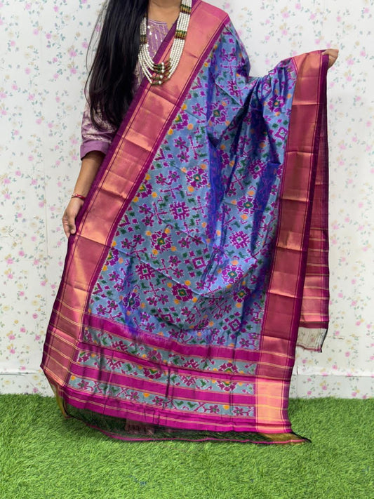 Iju | Ikat Pure Silk Dupatta