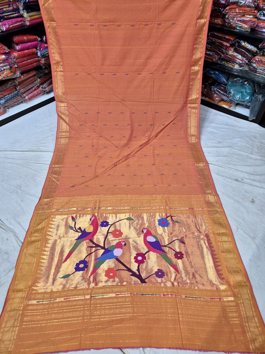 Osanaya | Cotton Handloom Paithani Saree