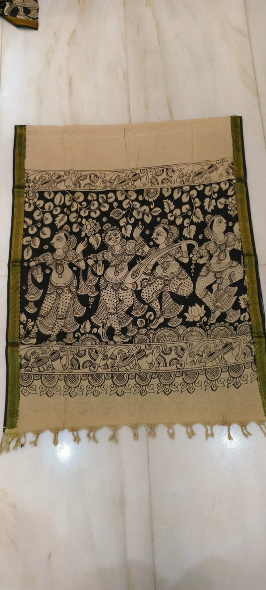 Aparajita | Kalamkari-Silk-Dupatta