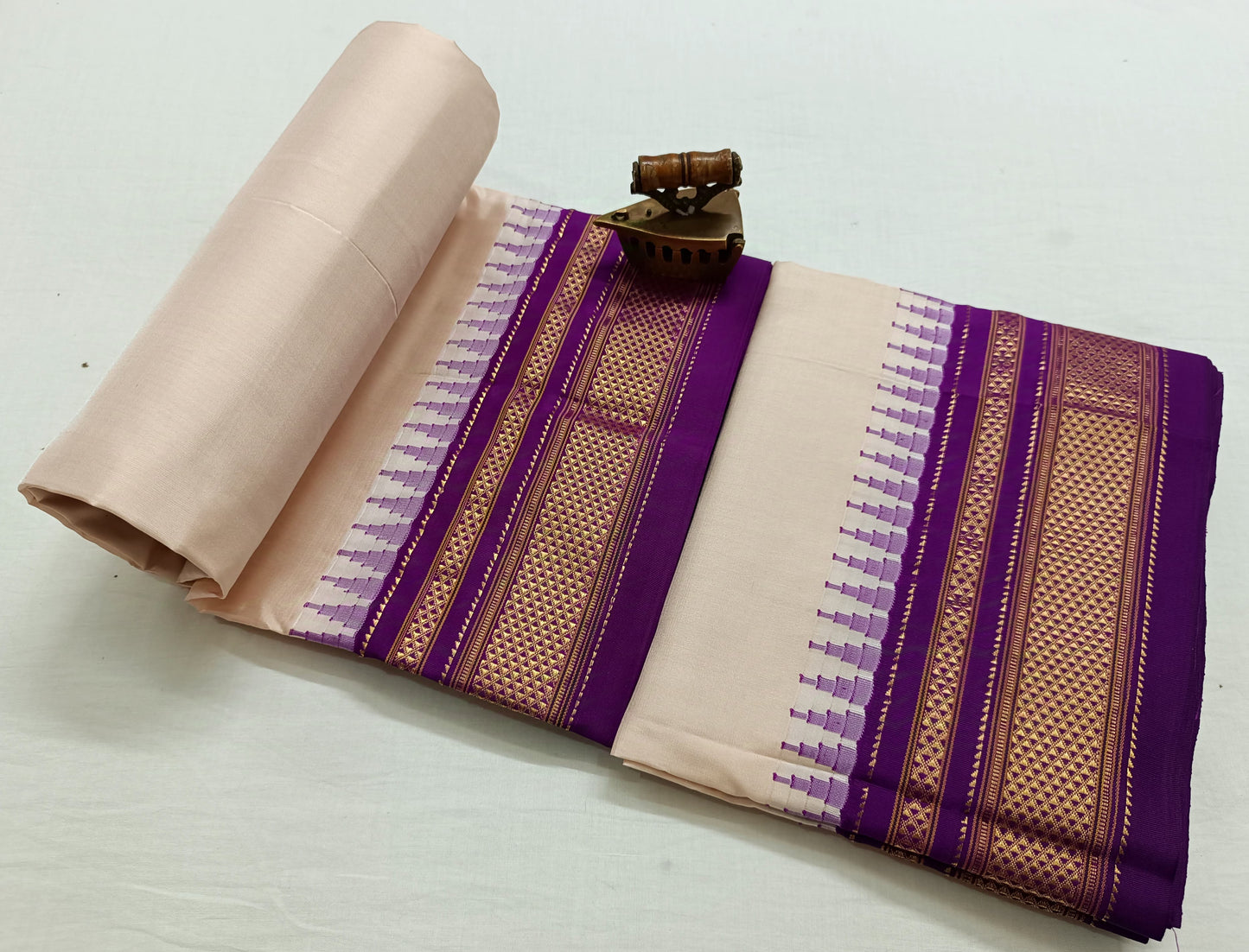 Ena-ilkal-pure-silk-saree | Plain Ilkal Pure Silk Saree