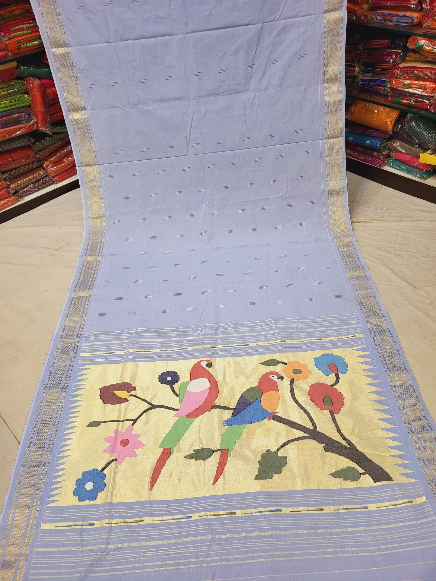 Barva | Cotton Paithani Saree