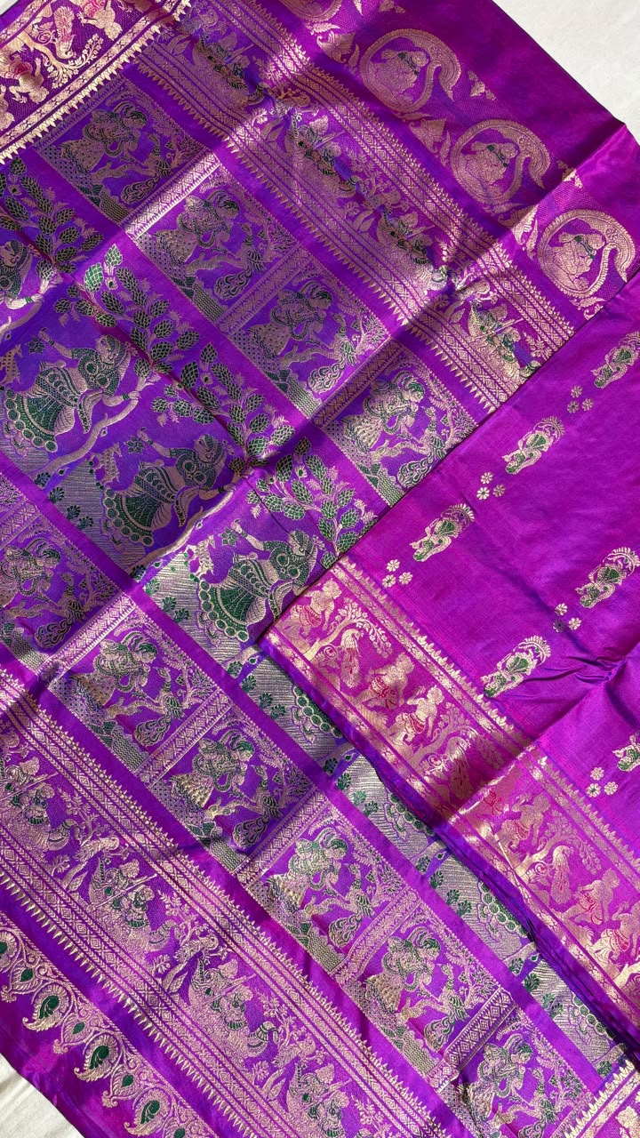 Swarnachari saree.
Material silk with bp.
With silkmark.