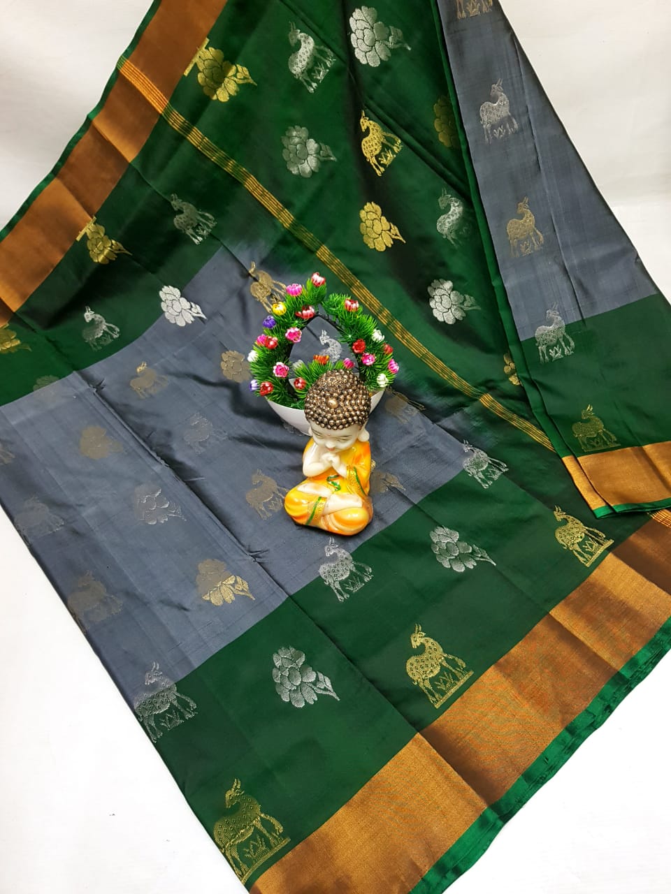 Ujjala | Pure silk uppada saree