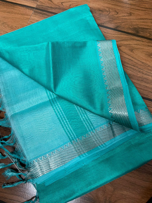 MANGALAGIRI pattu sarees
 with nizam border sarees.

Contrast blouse and pallu.