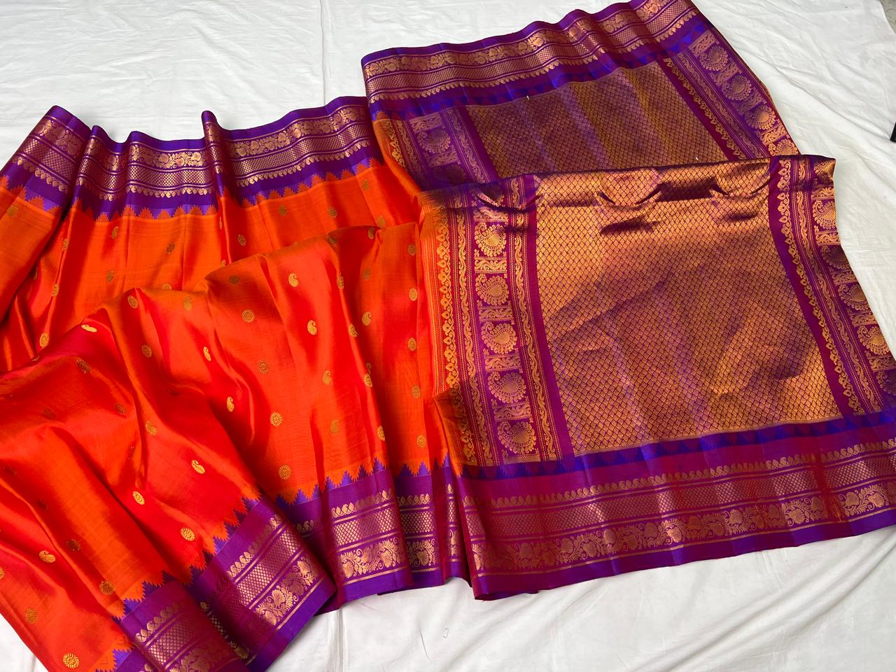 Hanana | Gadwal Sarees in pure Silk