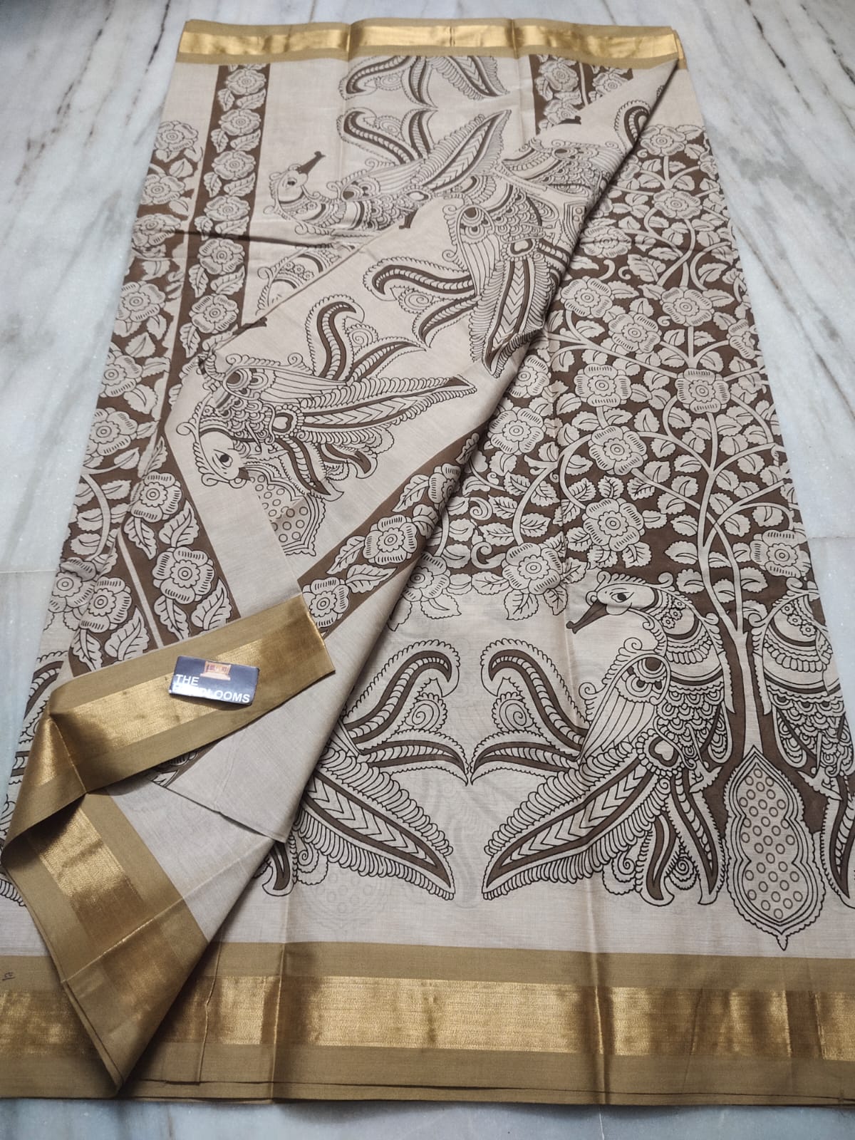 Manzith | Mangalagiri Screen Printed Saree