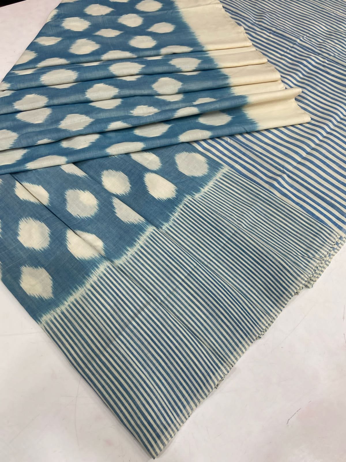 Dyuthiksha |  Double Ikat Cotton Saree
