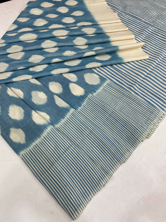 Dyuthiksha |  Double Ikat Cotton Saree