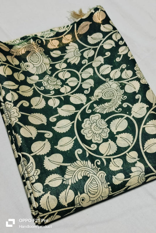 Manthavya | Mangalagiri Screen Printed Saree