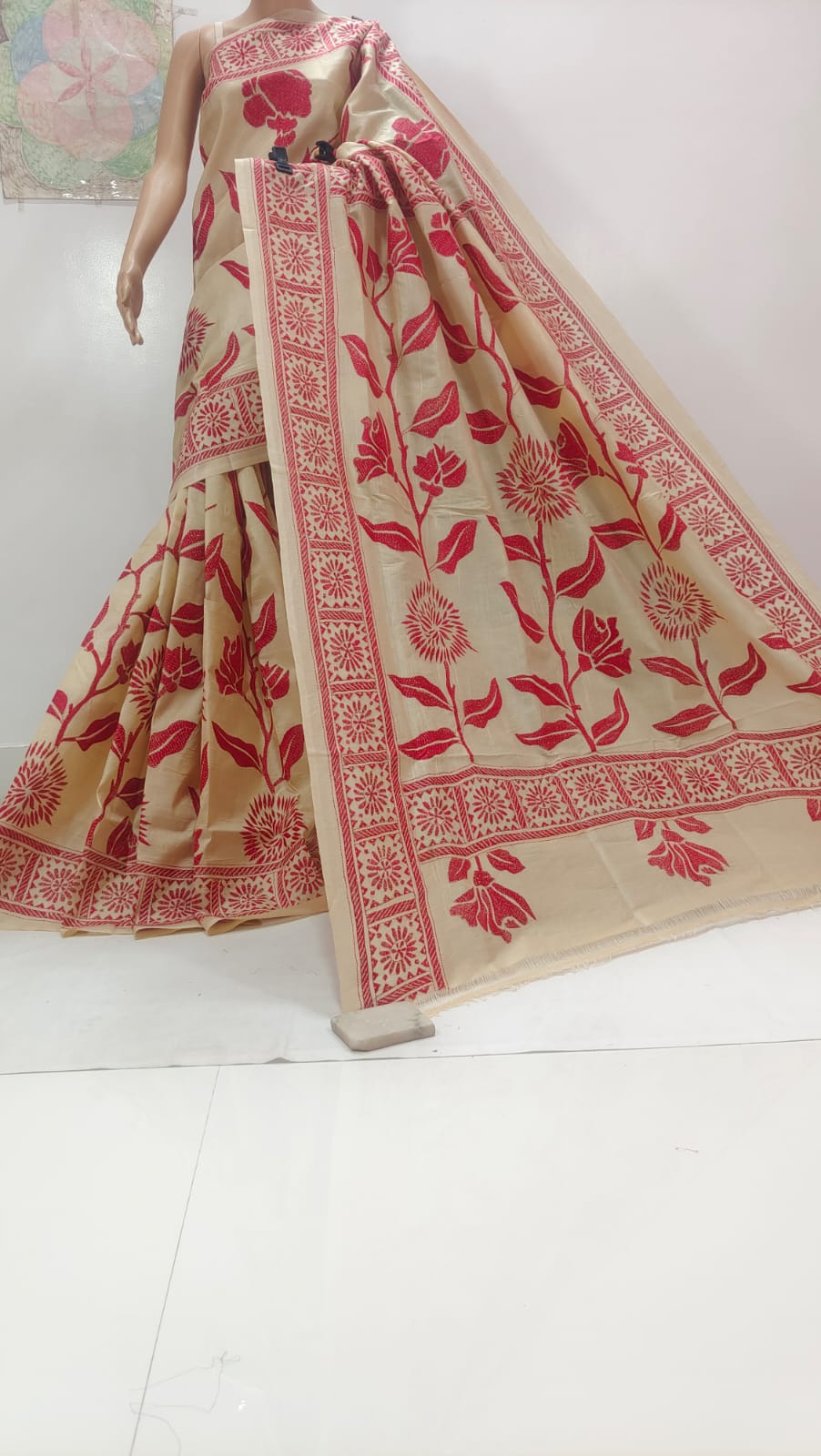 Pure Tassor kanthastich 
with bp 
Silk mark certified
