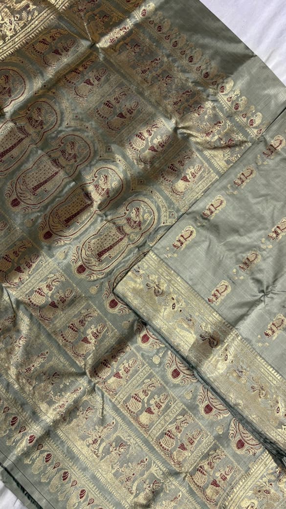 Swarnachari saree.
With silkmark.
Material silk with bp.