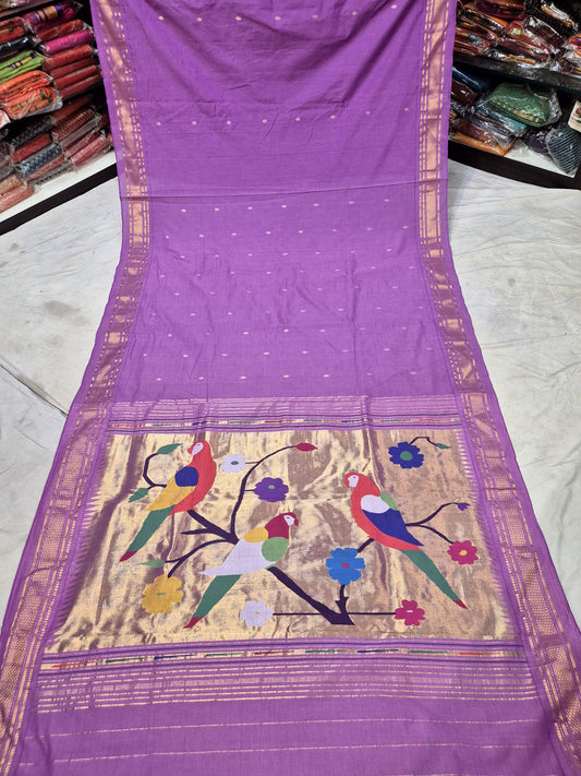 Oshirah | Cotton Handloom Paithani Saree