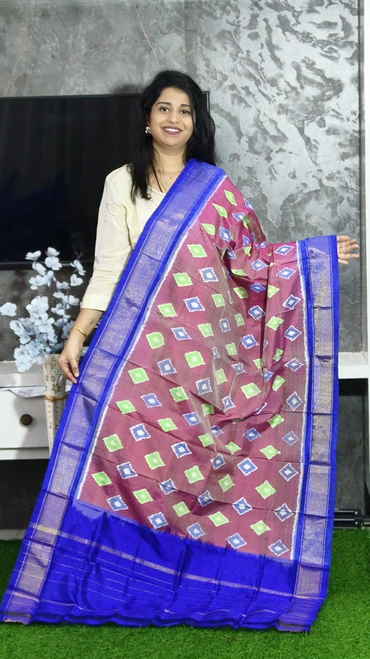 Ila | Ikat pure silk dupatta