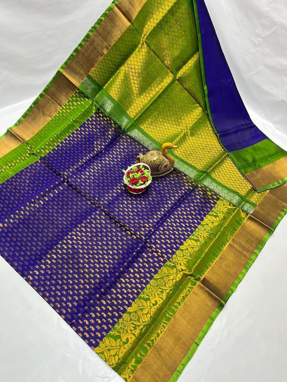 Unjali | Uppada Pattu Saree with all over buttis