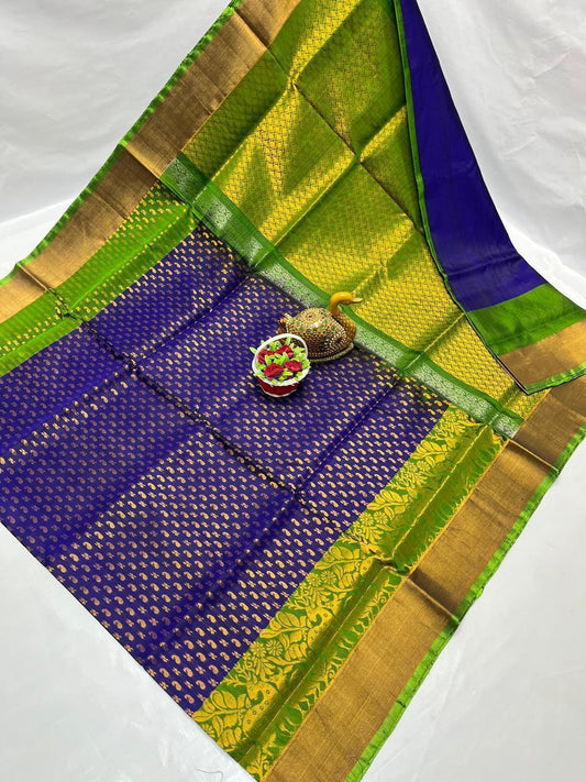 Unjali | Uppada Pattu Saree with all over buttis