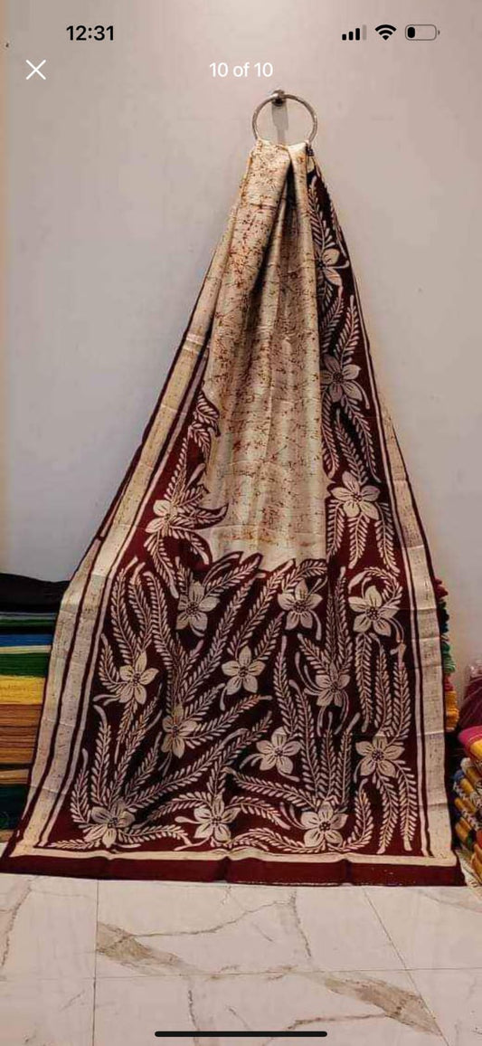 Mahima-pure-chanderi-silk-batik | Pure batik