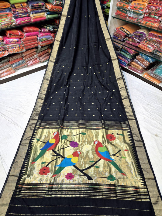 Telsi| Cotton Handloom Paithani Saree