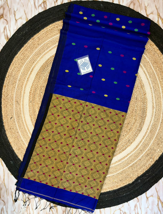 Matka jamdani
 saree
With bp
