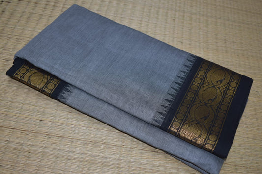 Chettinadu Cotton Saree in Gray
