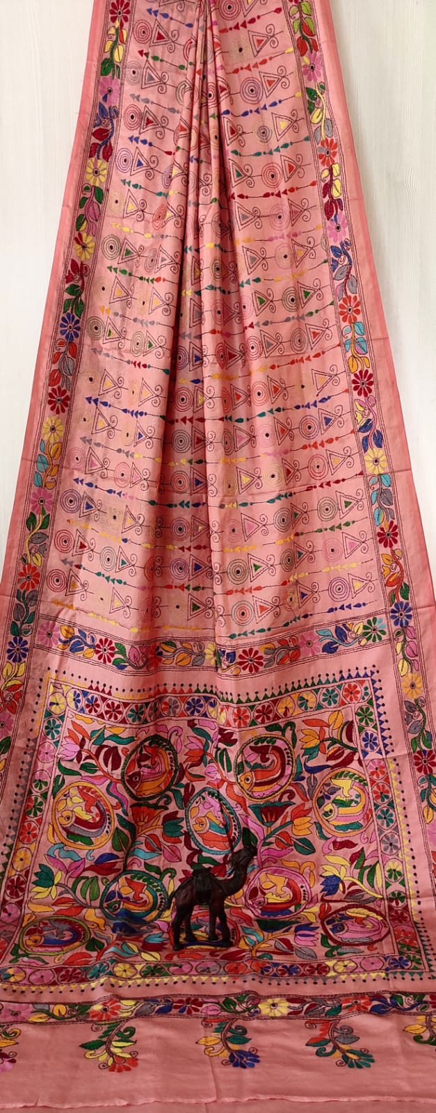 Beautiful kantha work on blended Bangalore silk

With kantha stich work bp