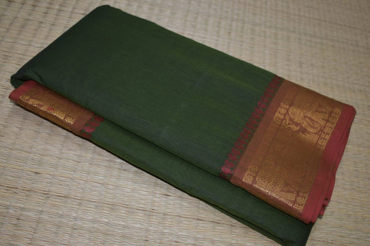 Chettinadu Cotton Saree in Green