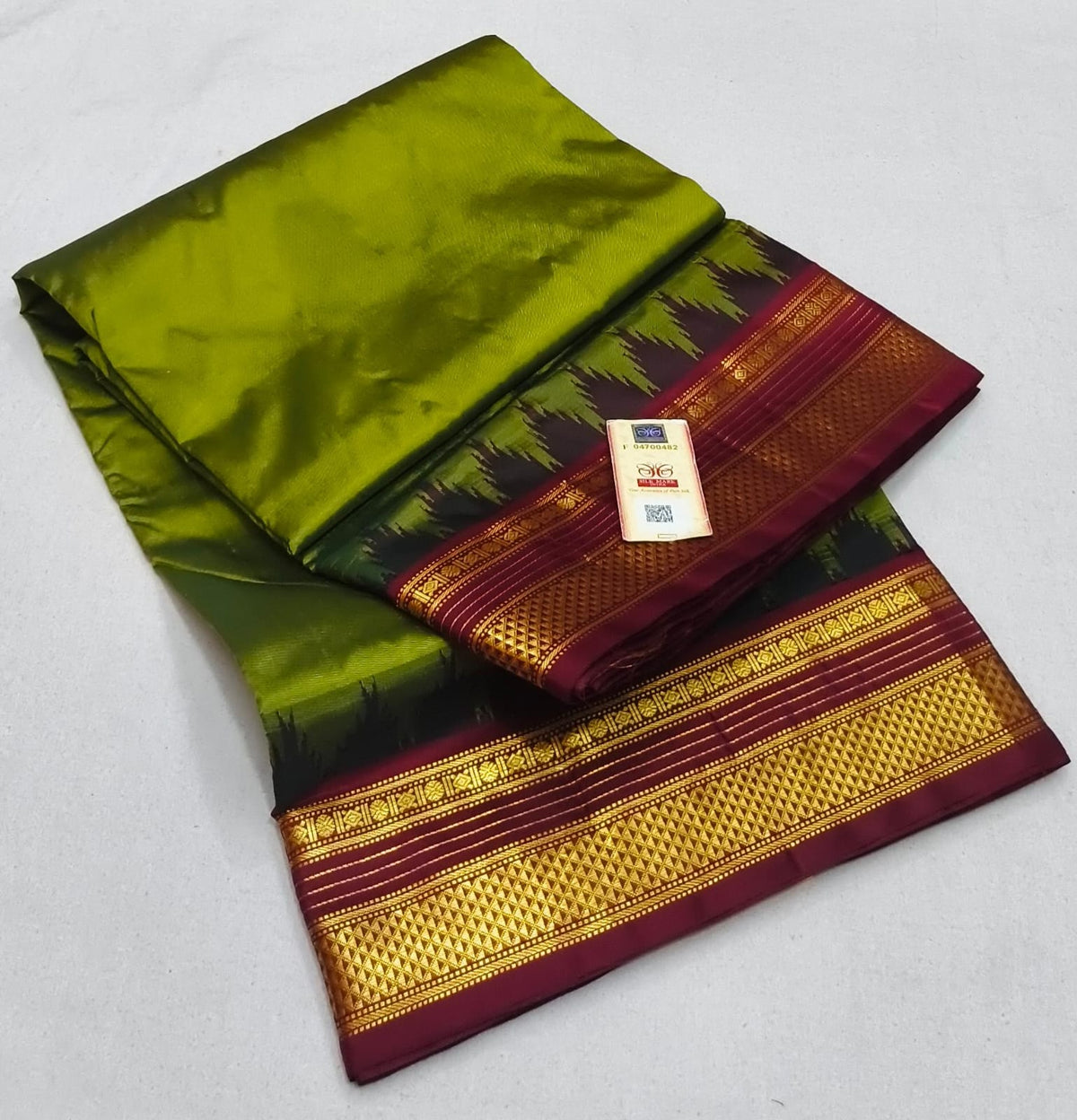 9 yards pure silk kanchipuram saree
