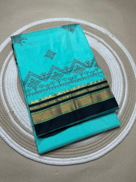 Kashnavi | Kasuti Work on Cotton Saree