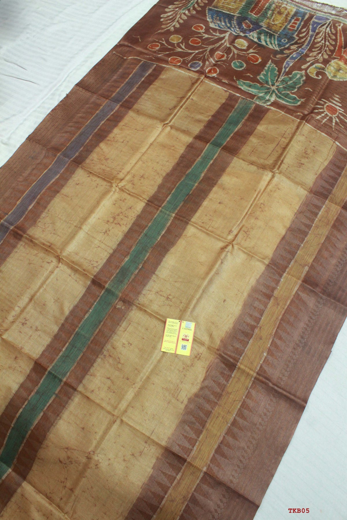 👆Pure Tussar Silk 
Saree With 
Blouse Piece