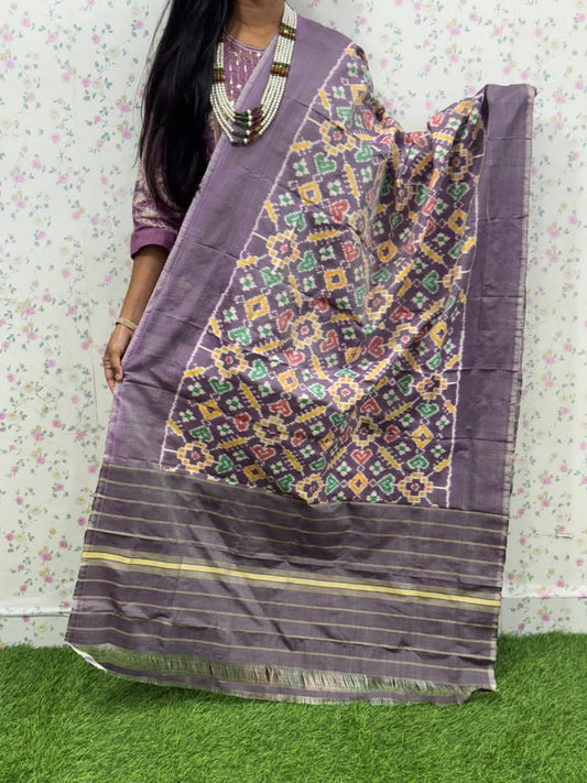 Iva | Ikat Pure Silk Dupatta