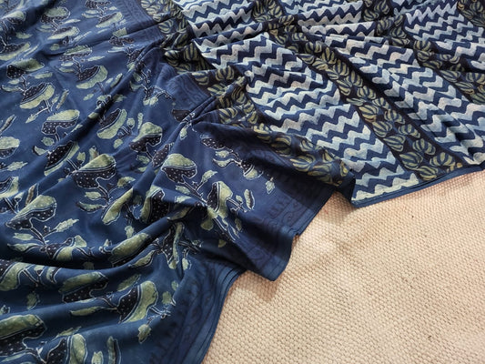 Dastur | block printed by hand on Kota Doria cotton sarees