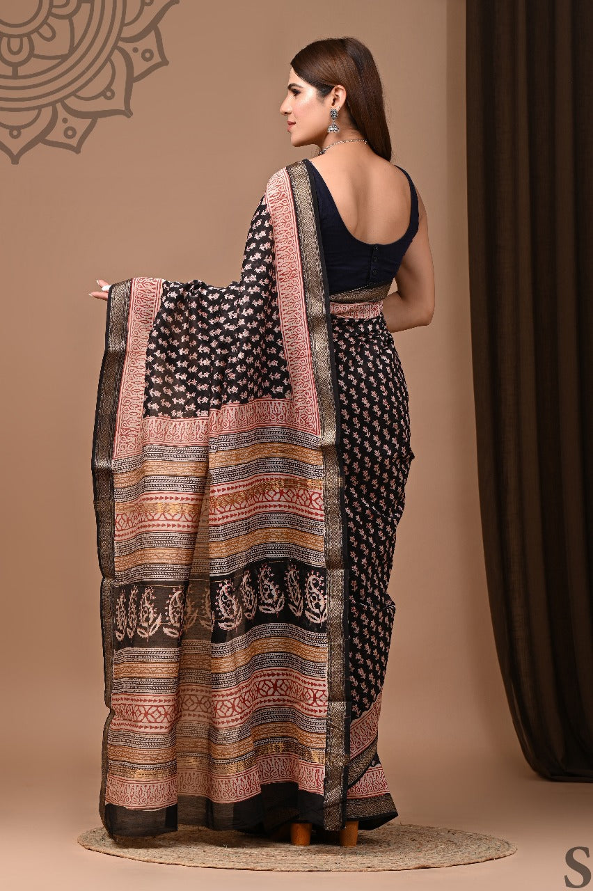 Mansi | Block prints on cotton silk