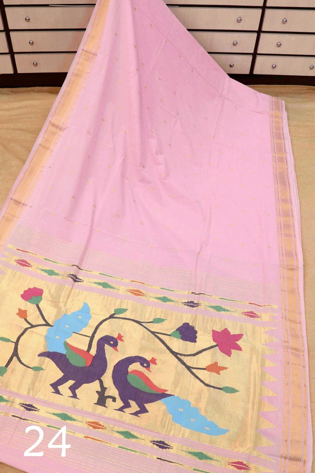 Salma | Cotton Handloom Paithani Saree