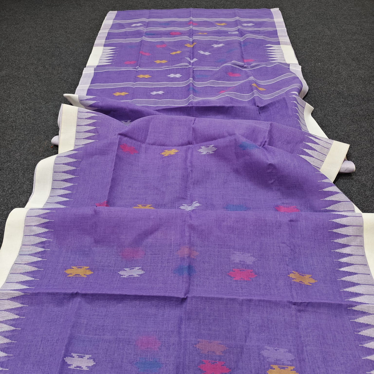 Authentic handloom
 monipuri cotton saree
With bp
