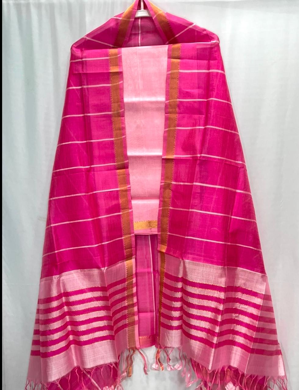 Fehmidah | Mangalagiri-Pattu-Dress-Material