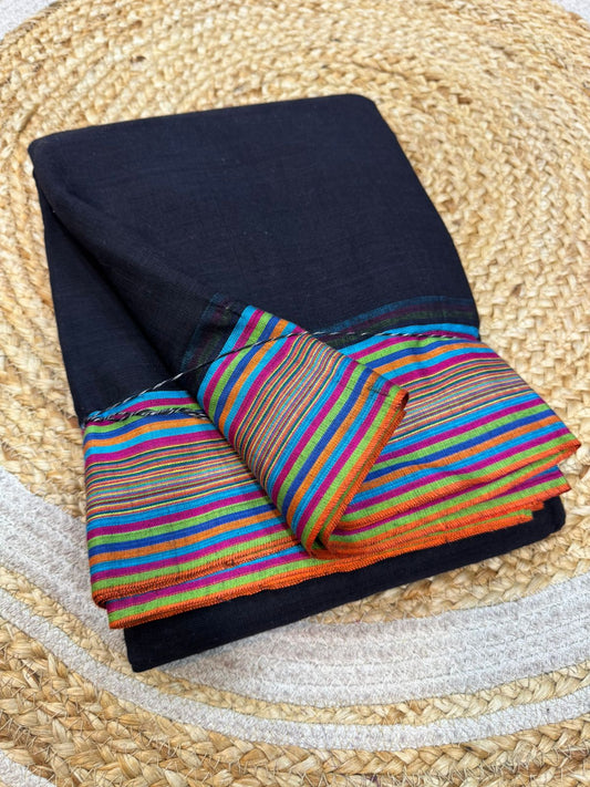 *Patteda anchu with Handloom mark New Designs* 

Pure cotton handwoven *patteda aanchu* 
saree With Running Blouse same as body
