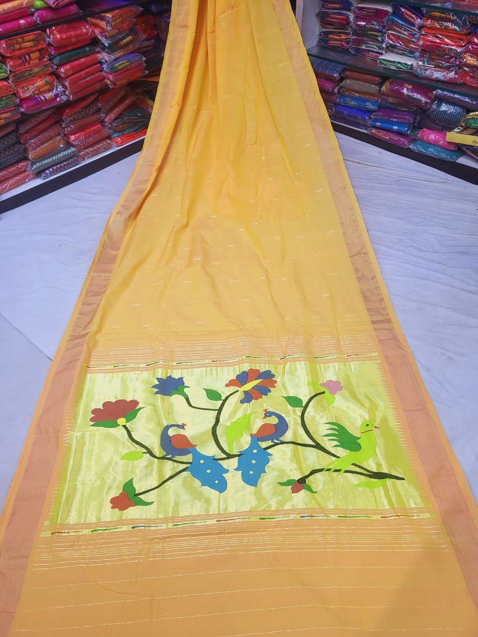 Anu | Cotton Handloom Paithani Saree