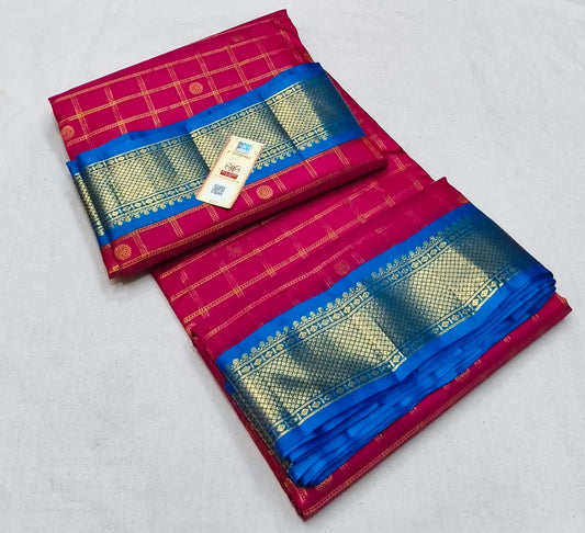 9 yards pure silk kanchipuram saree