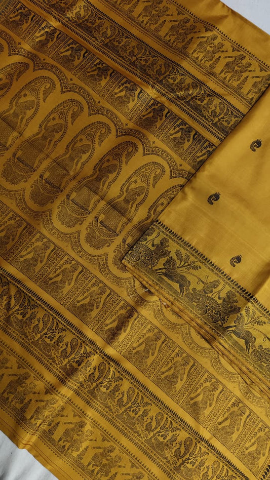 Baluchari sarees.
Material silk with bp.
With silkmark.