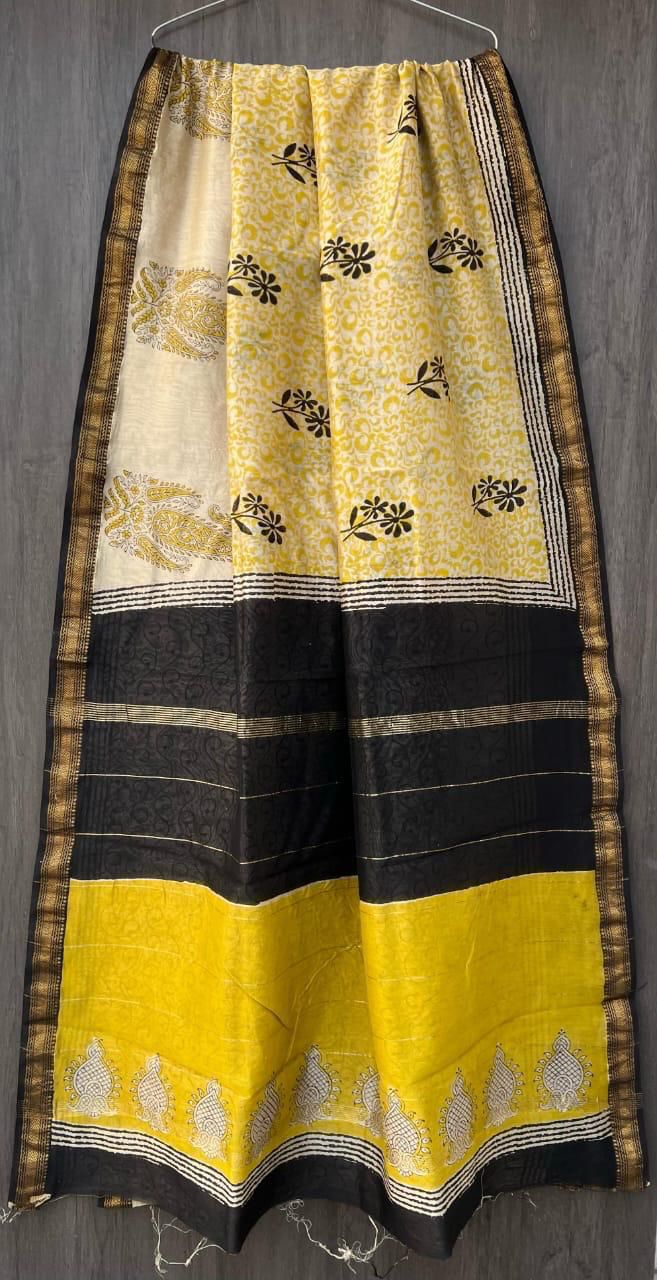 Bebi | Block printed with Maheshwari border