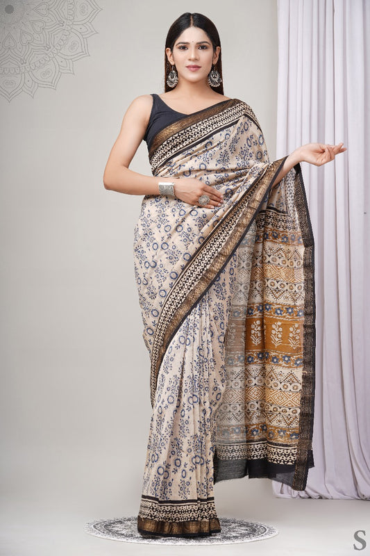Mantra | Block prints on cotton silk