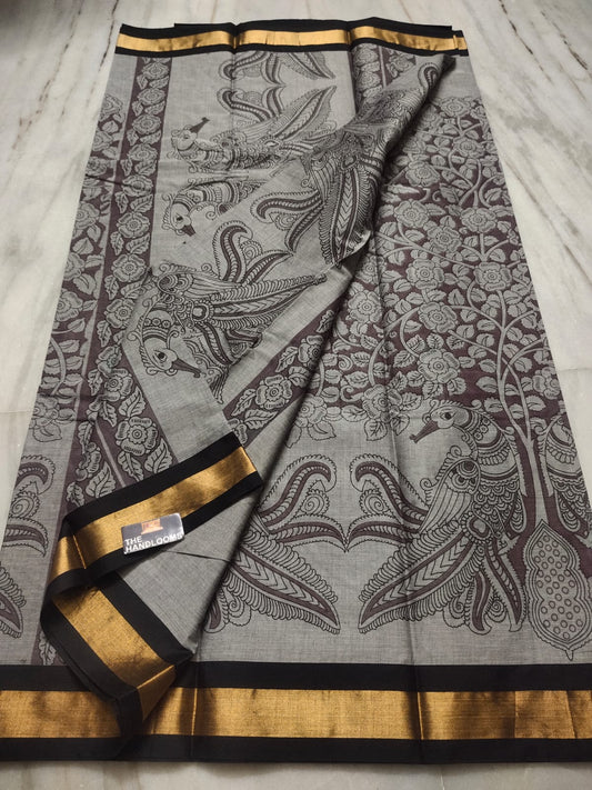 Manthirasa | Mangalagiri Screen Printed Saree