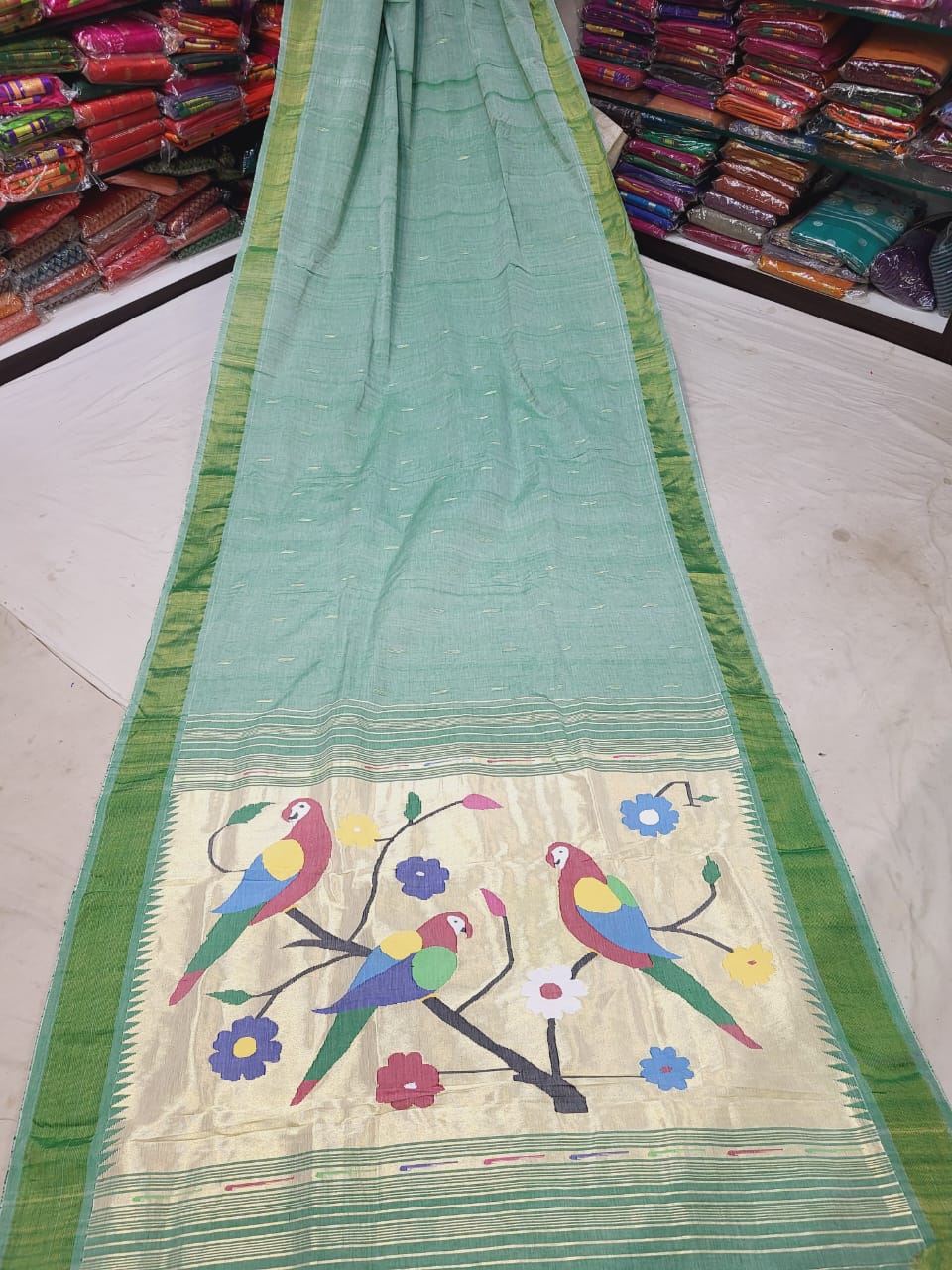 Aalia | Cotton Handloom Paithani Saree