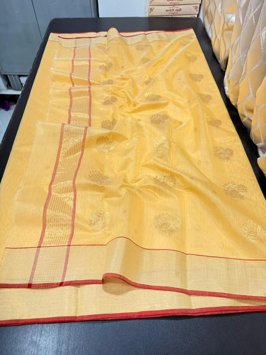 Chandrithaa | Cotton Silk Chanderi Saree