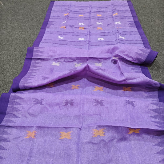 Authentic handloom
 monipuri cotton saree
With bp
