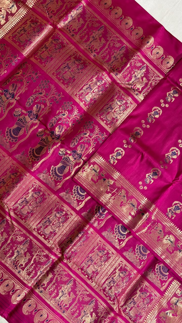 Swarnachari saree.
Material silk with bp.
With silkmark.